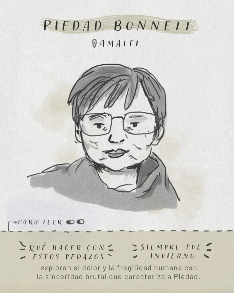 ilustracion-digital-piedad-bonnett-retrato Retrato ilustrado digital de la escritora Piedad Bonnett. Ilustración de estilo vintage o de boceto a lápiz digital.